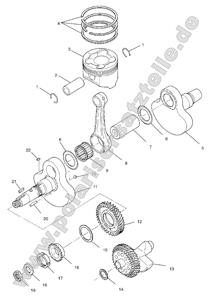 Crankshaft and Piston