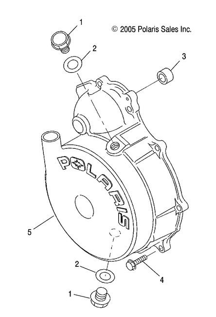 ENGINE, FLYWHEEL COVER