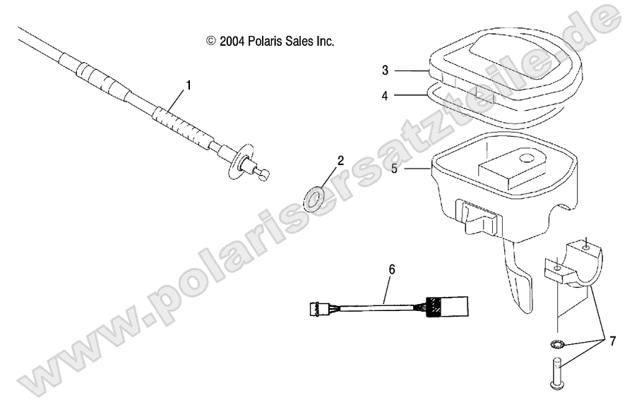 CONTROLS-THROTTLE ASM/CABLE