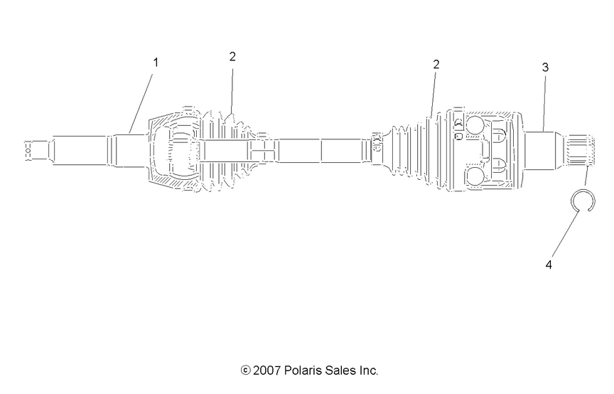 Drive Train, Rear Drive Shaft Drive Train, Rear Drive Shaft