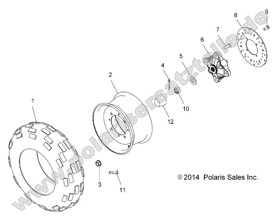 Wheels, Front Tire and Brake Disc Wheels, Front Tire and Brake Disc
