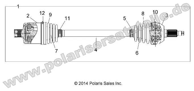 Drive Train, Rear Half Shaft Drive Train, Rear Half Shaft