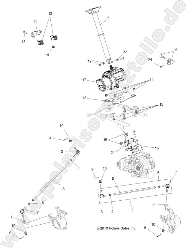 STEERING, STEERING POST ASM.