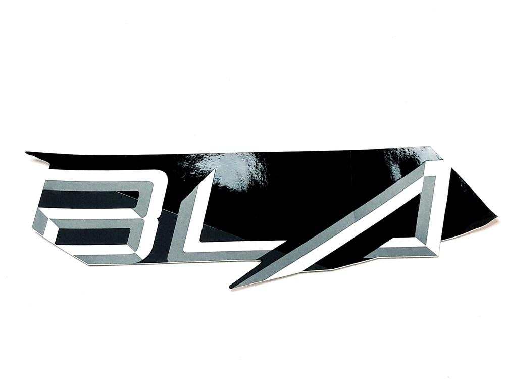 TGB Aufkleber 4 Seitenverkleidung li. schwarz-matt / grau - 536904OF