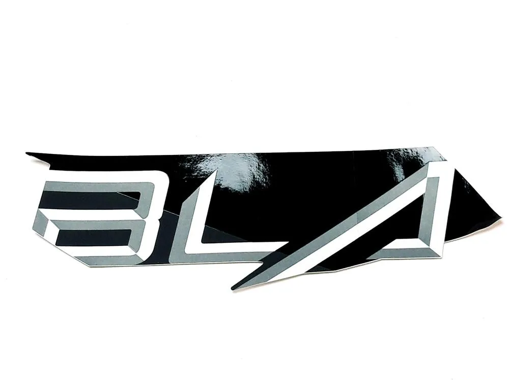 TGB Aufkleber 4 Seitenverkleidung li. schwarz-matt / grau - 536904OF