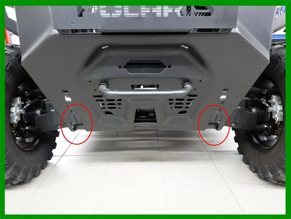 Polaris-Ranger-OEM-Stossstange-mit-Aufnahme Kolpin Schneeschild Conqueror Frontmontage Set 168 cm 66" - Polaris Ranger EV / 400 / 500 / 570 800