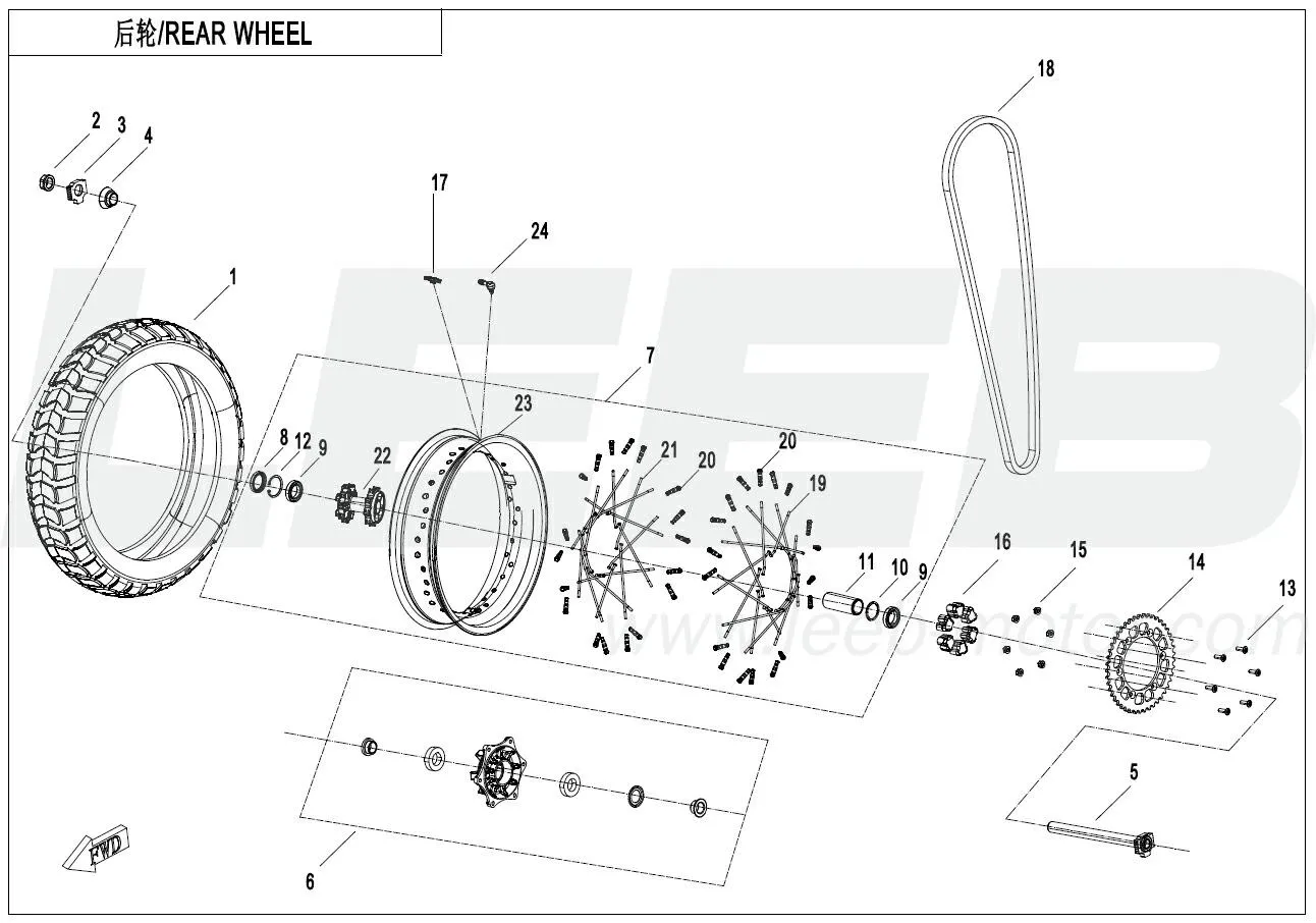 Hinterrad (Explore Edition) 