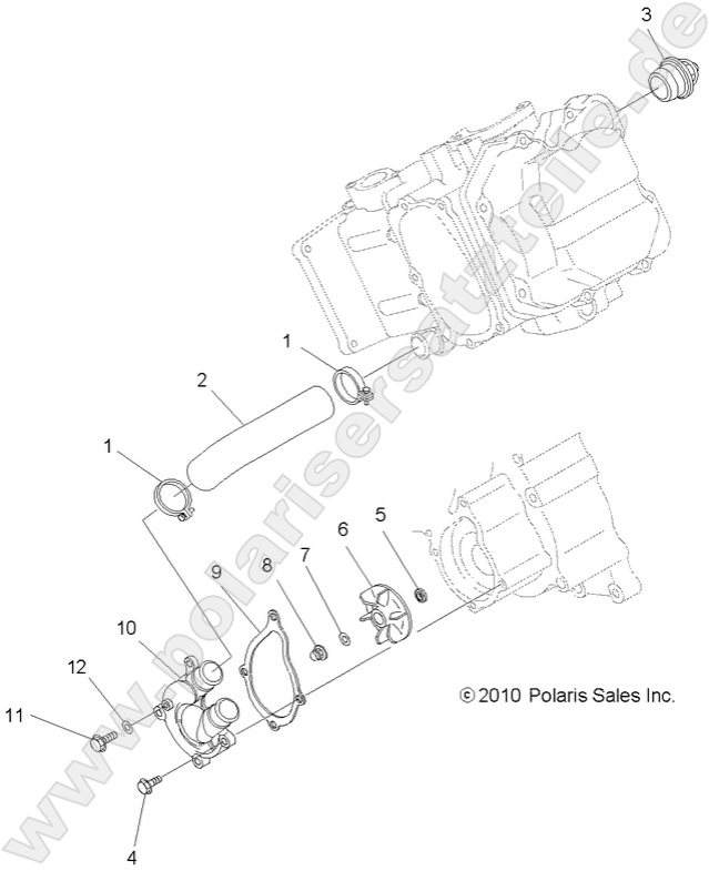 ENGINE, WATER PUMP ENGINE, WATER PUMP