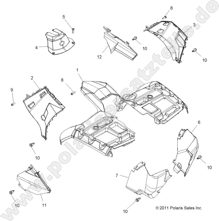 BODY, FRONT CAB BODY, FRONT CAB