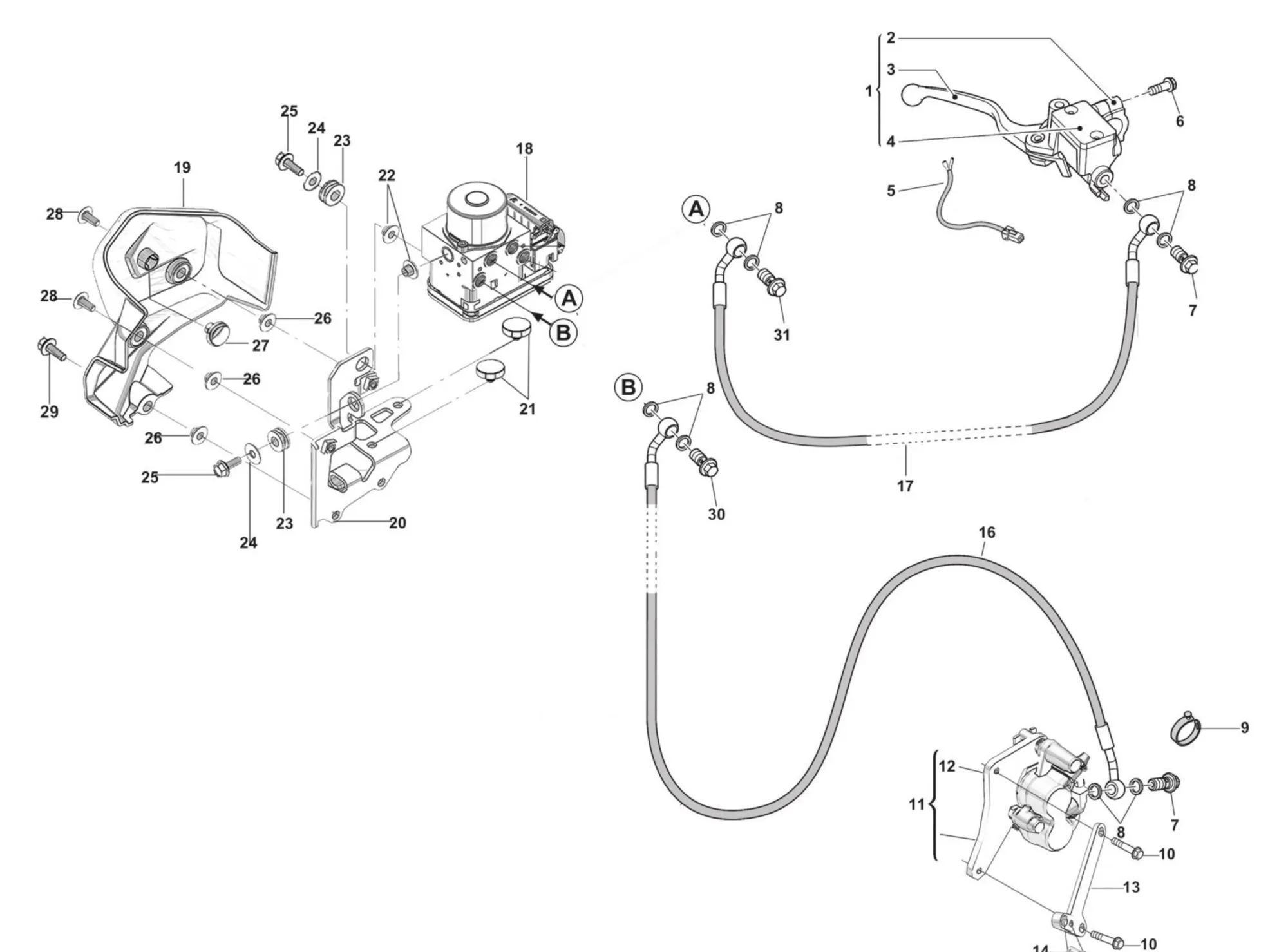 Bremssystem vorne Bremssystem vorne