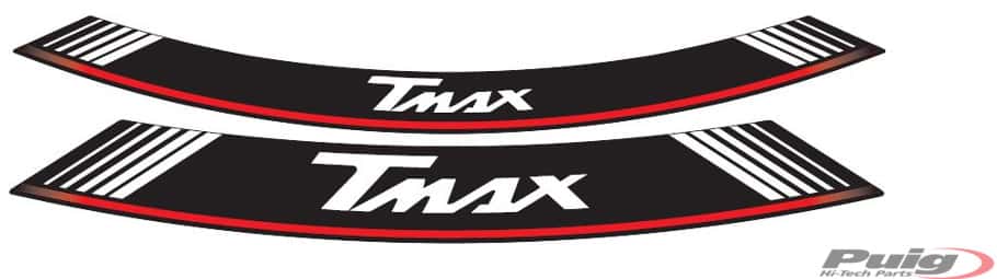 PUIG KIT 8 FELGENBÄNDER T-MAX SILBER - 5532P