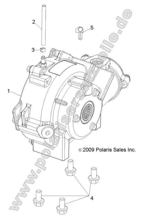 Drive Train, Front Gearcase Mounting Drive Train, Front Gearcase Mounting