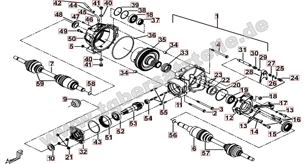 Differenzial hinten Differenzial hinten