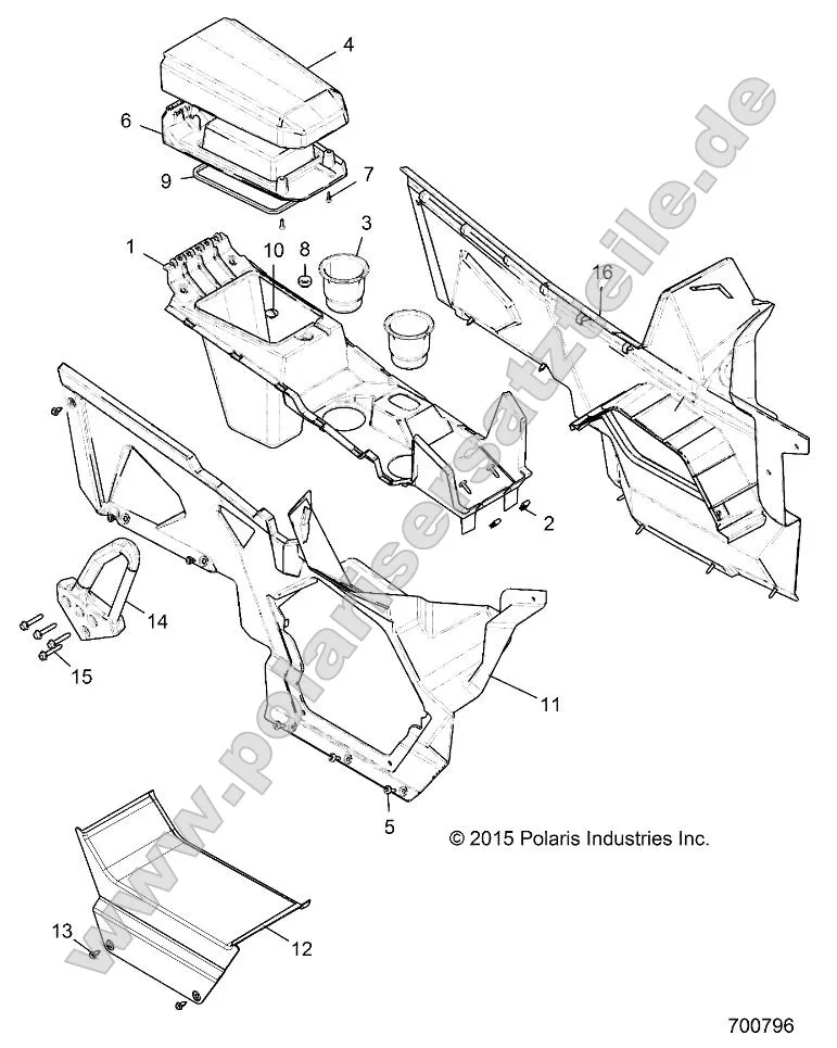 Body, Center Console Body, Center Console