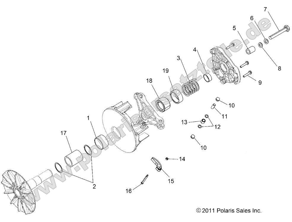 Drive Train, Primary Clutch Drive Train, Primary Clutch