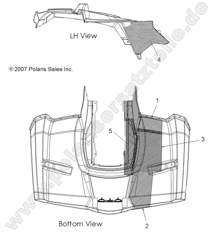 BODY, REAR CAB FOIL BODY, REAR CAB FOIL