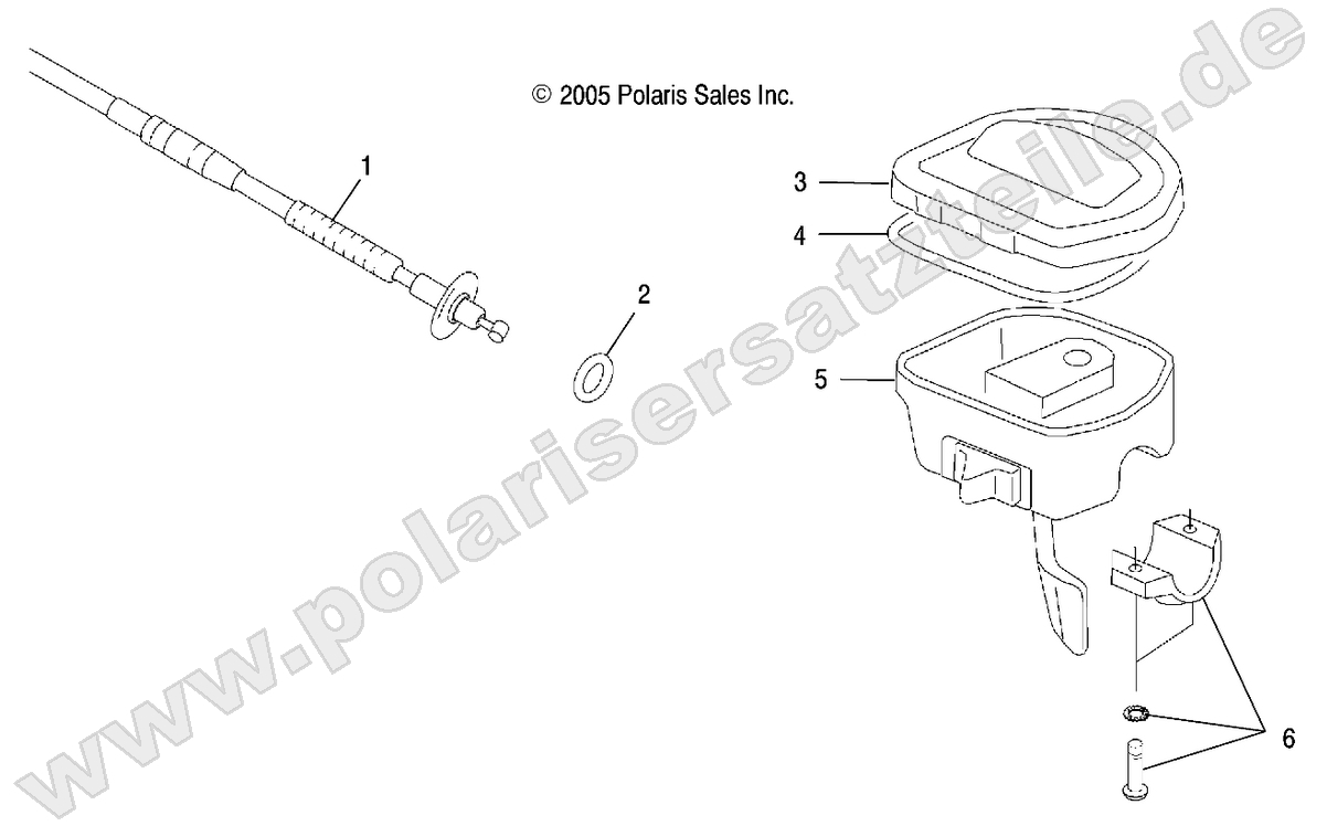 CONTROLS-THROTTLE ASM/CABLE