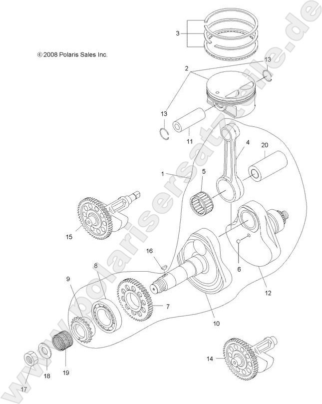 ENGINE, CRANKSHAFT and PISTON ENGINE, CRANKSHAFT and PISTON