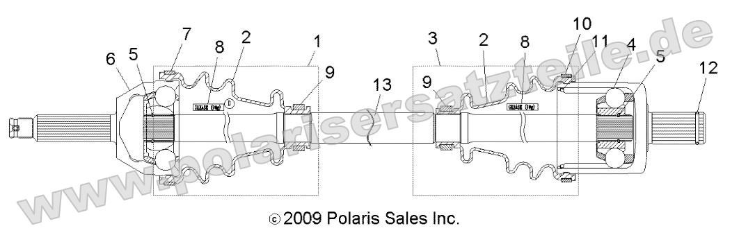 Drive Train, Front Drive Shaft