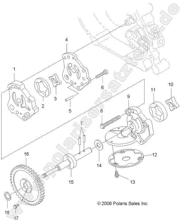ENGINE, OIL PUMP ENGINE, OIL PUMP