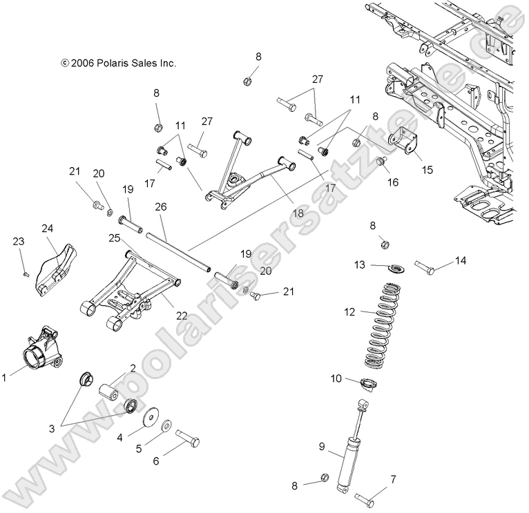 SUSPENSION, REAR SUSPENSION, REAR