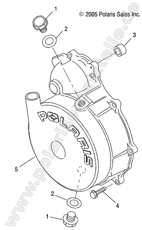 ENGINE, FLYWHEEL COVER