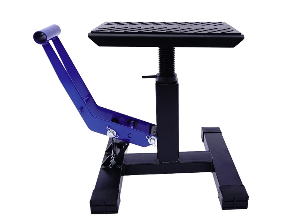 TMP Motocross & Enduro Hubständer Factory / MX Montageständer - schwarz-blau