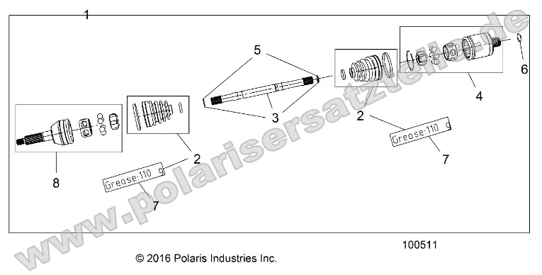 Drive Train, Rear Half Shaft (from 4/26/16) Drive Train, Rear Half Shaft (from 4/26/16)