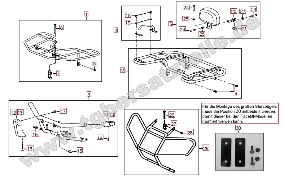 Gepäckträger vorne und hinten