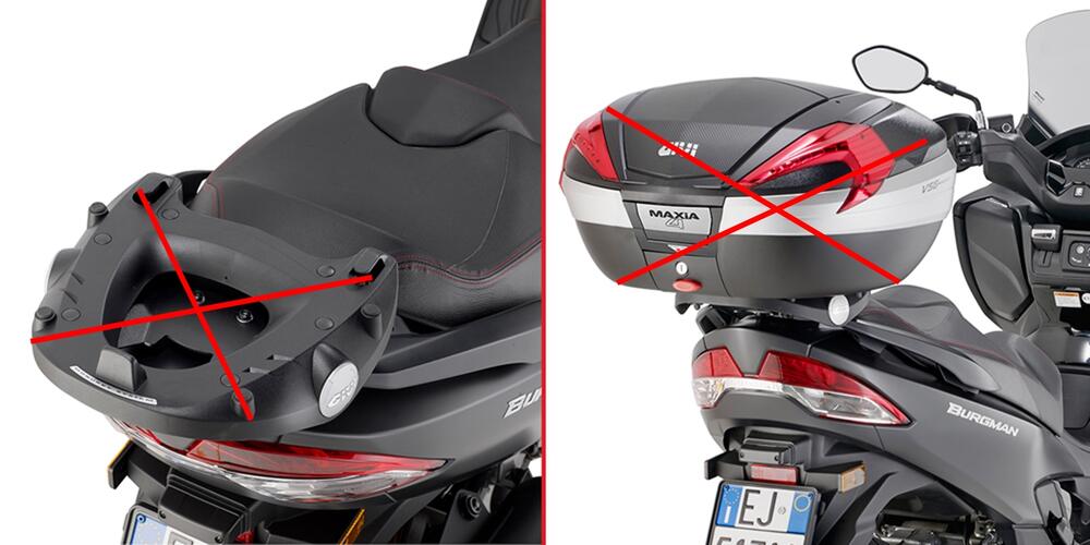 Givi Topcaseträger für Monokey und Monolock Koffer - Suzuki AN 400 Burgman 2006-23