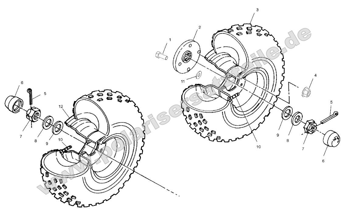 Rear and Middle Wheel