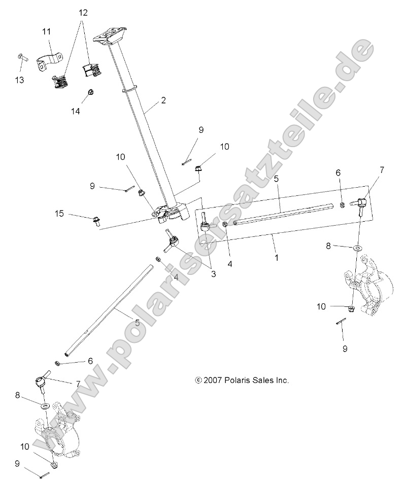 Steering, Steering Post Asm. Steering, Steering Post Asm.