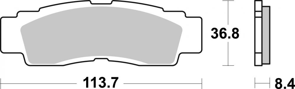 979 SBS Bremsbeläge Offroad & ATV Sintermetall - 979SI