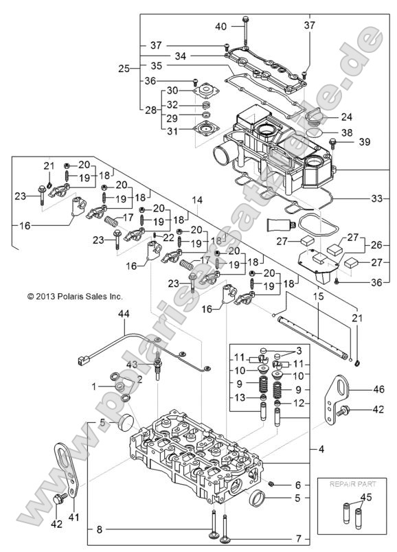Engine, Cylinder Head and Bonnet Engine, Cylinder Head and Bonnet