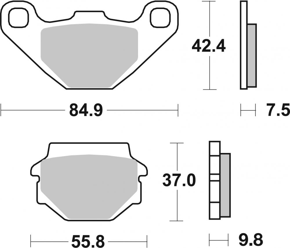 SBS Bremsbeläge Offroad & ATV Sintermetall - 546SI