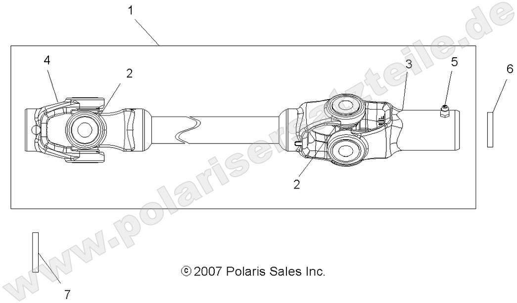 DRIVE TRAIN, FRONT PROP SHAFT DRIVE TRAIN, FRONT PROP SHAFT