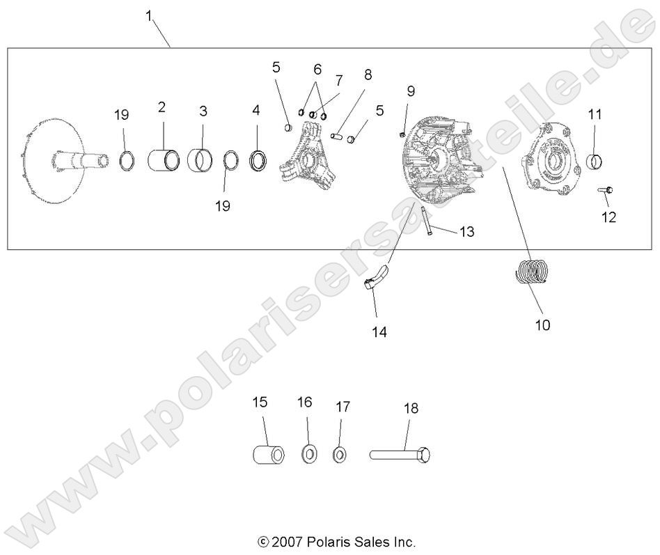 DRIVE TRAIN, PRIMARY CLUTCH