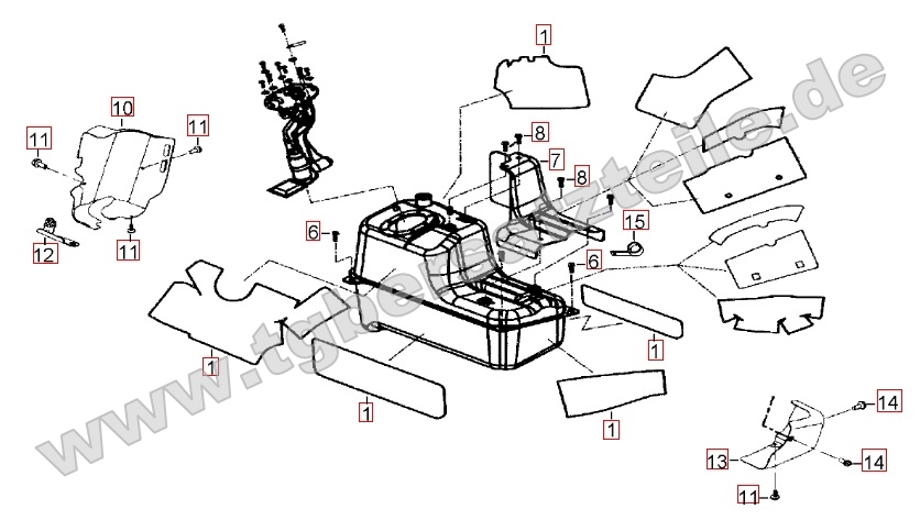 Hitzeschutz für Benzintank