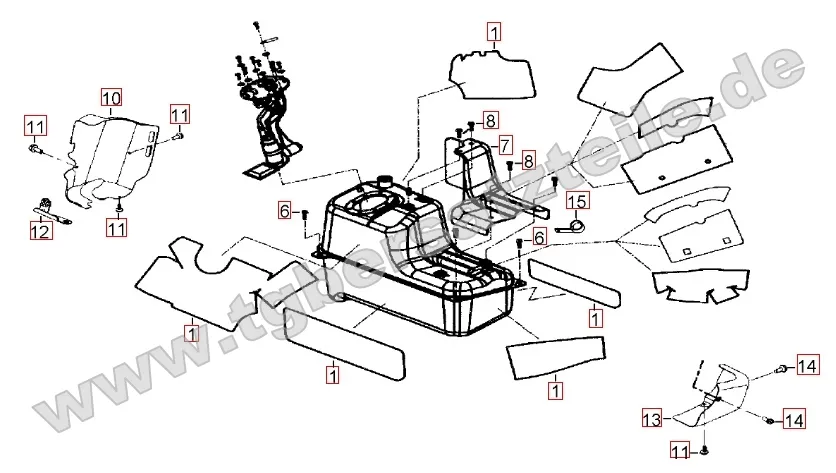 Hitzeschutz für Benzintank