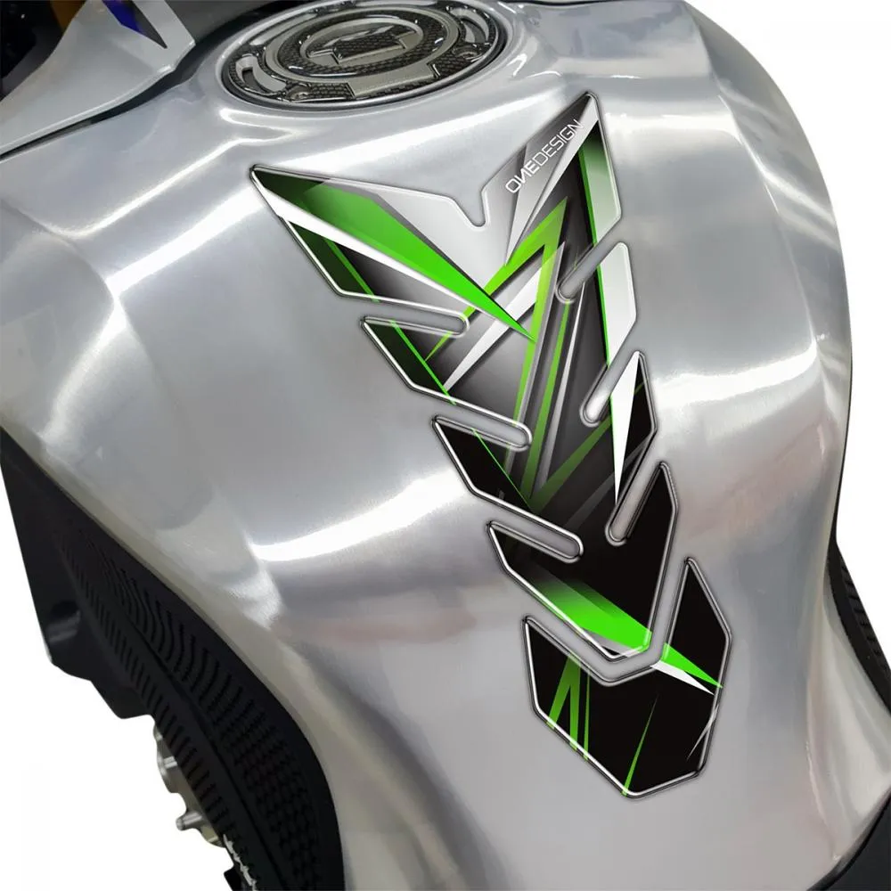 OneDesign Tankpad Black Edition "schwarz-grün" Design - Universal