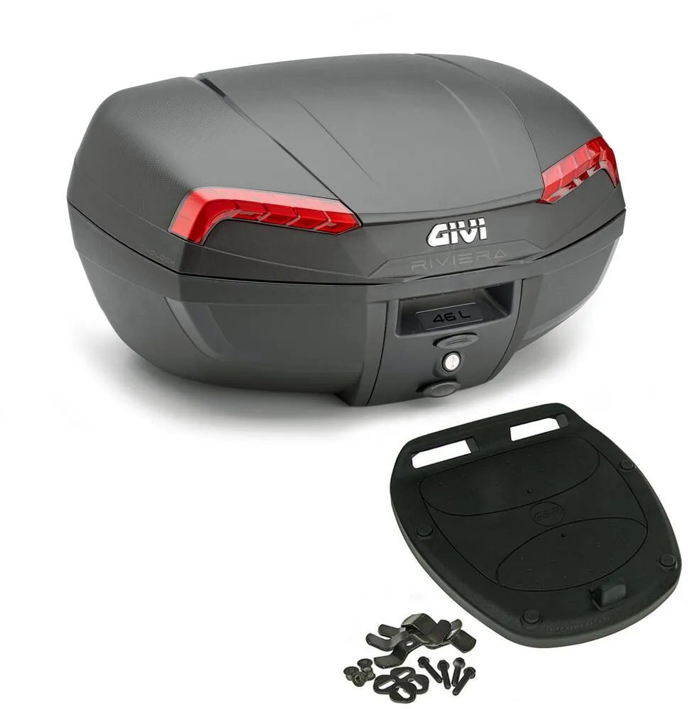 Givi_Monolock_Topcase_E46_N_Riviera___46_Liter___schwarz___inkl_Montagekit_0 Givi Monolock Topcase E46 N Riviera - 46 Liter - schwarz - inkl. Montagekit
