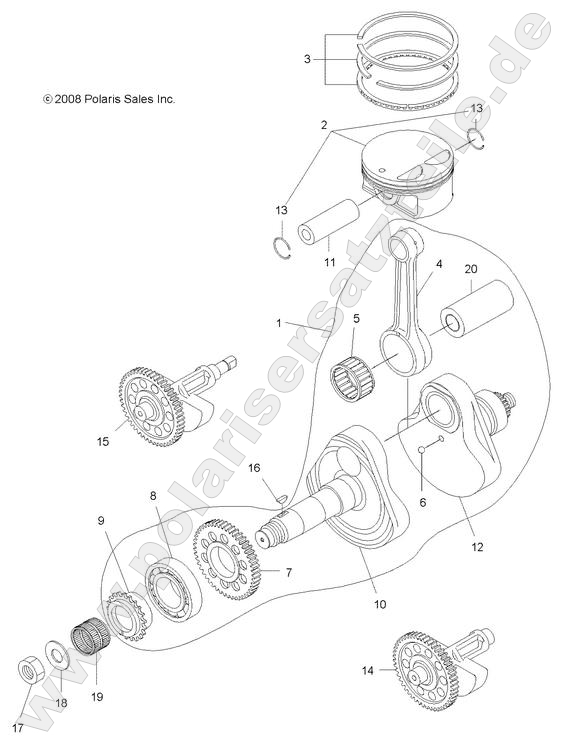 ENGINE, CRANKSHAFT and PISTON ENGINE, CRANKSHAFT and PISTON