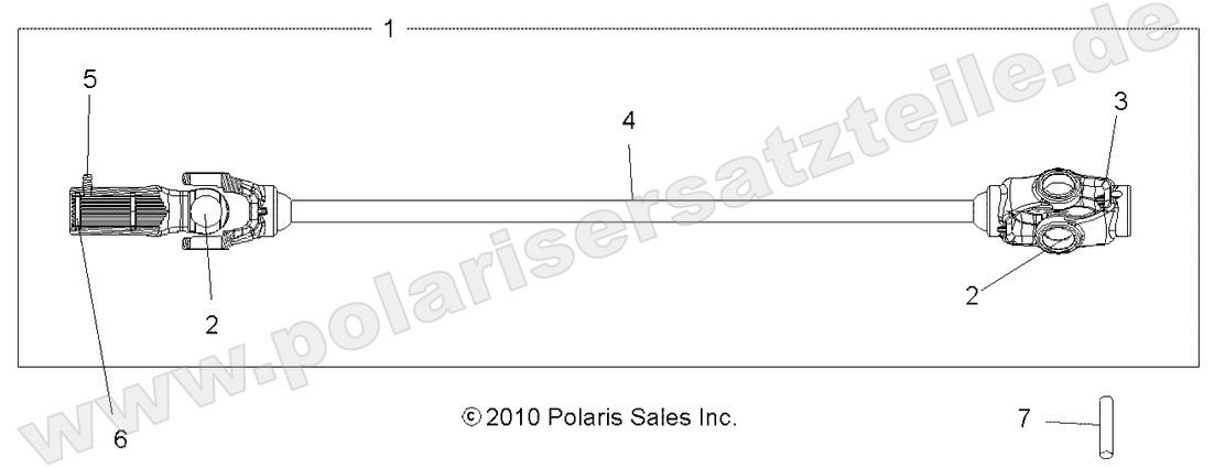DRIVE TRAIN, FRONT PROP SHAFT