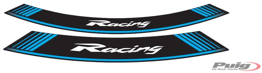 PUIG KIT 8 FELGENBÄNDER RACING BLAU - 5531A