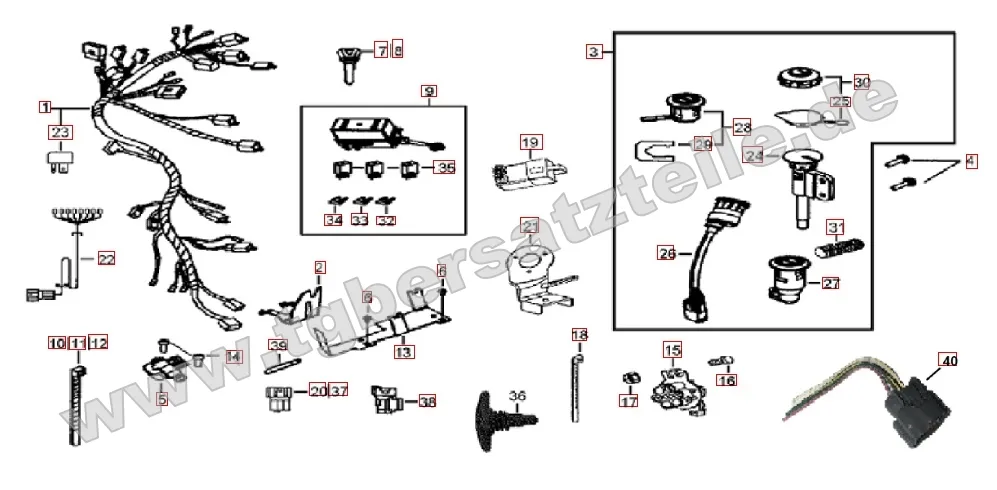 Kabelbaum - Schlosssatz