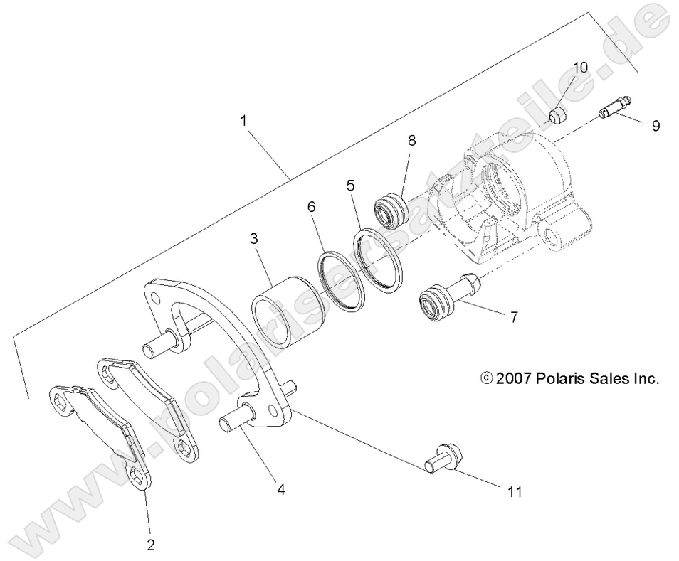 BRAKES, REAR CALIPER