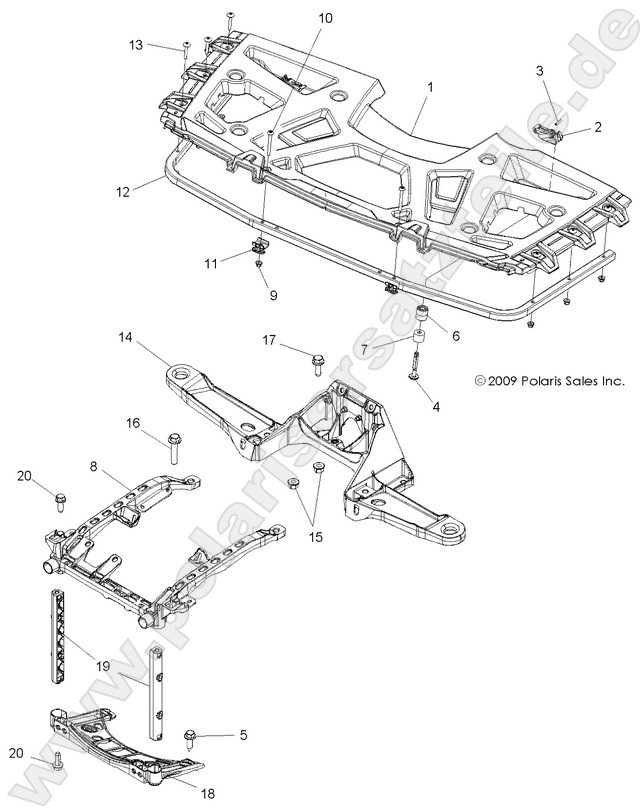 BODY, FRONT RACK and SUPPORTS
