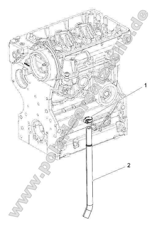 Engine, Water Blow By Hose Engine, Water Blow By Hose