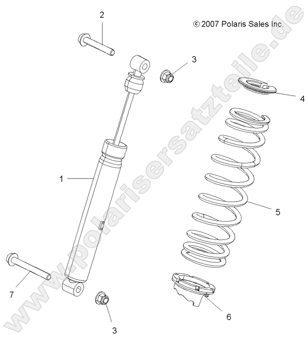 SUSPENSION, SHOCK, REAR
