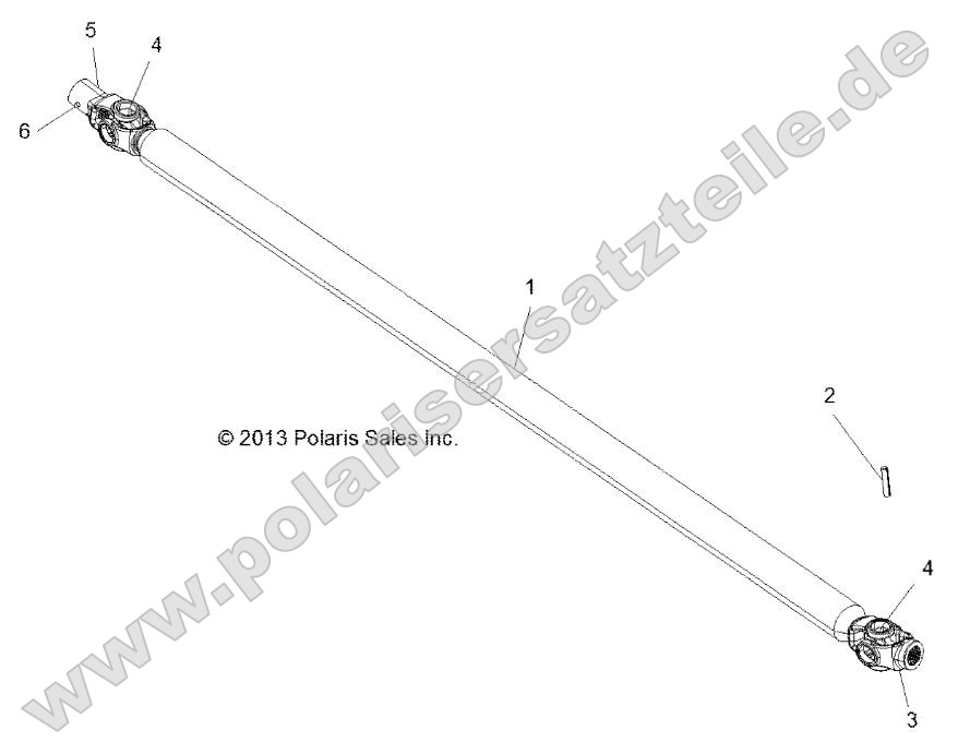 Drive Train, Front Prop Shaft Drive Train, Front Prop Shaft